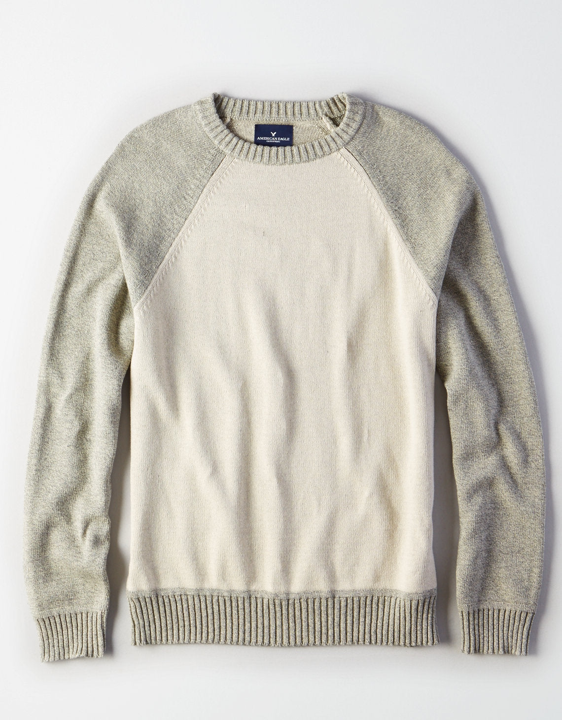 M-Raglan Crew Neck Sweater