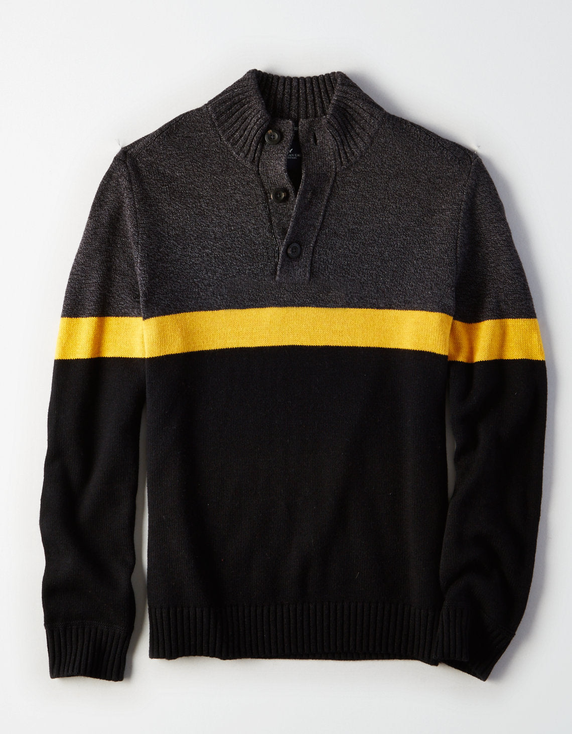 M-Colorblock Mock Neck